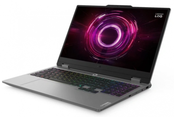 Ноутбук Lenovo LOQ 15AHP10 (83JG003EPB) (15.6 &amp;quot;, Ryzen 7 250 3.3 ГГц, 8 ядер, 16 Гб DDR5, 512 Гб SSD, GeForce RTX 5050, Windows 11 Home), Серый в Кирове