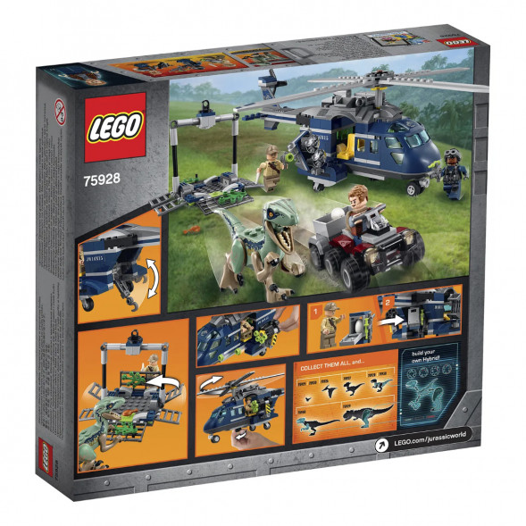 Конструктор LEGO Jurassic World 75928 Погоня за Блю на вертолёте  в Кирове