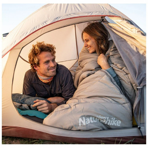 Спальный мешок Naturehike Envelope M180 (правый), зелёный в Кирове