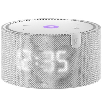 Умная колонка Яндекс Новая Станция Мини (с часами) - умная колонка с Алисой, серый опал в Кирове