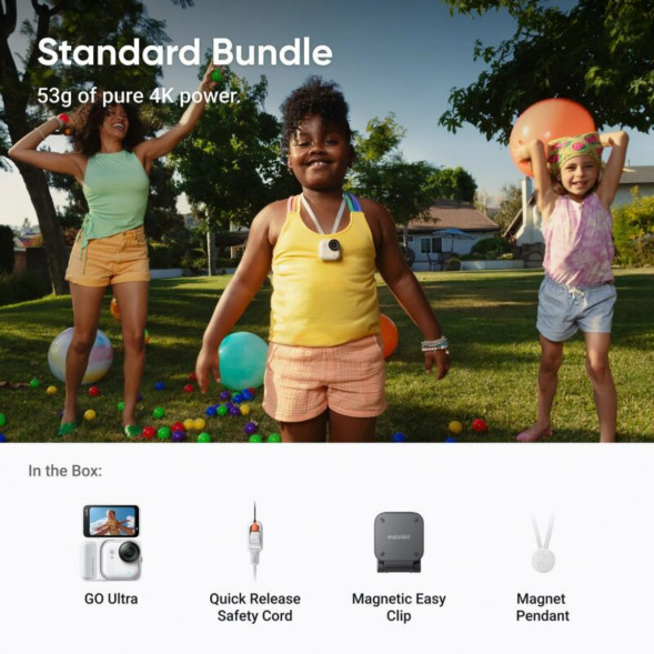 Экшн-камера Insta360 GO Ultra Standard Bundle, White в Кирове