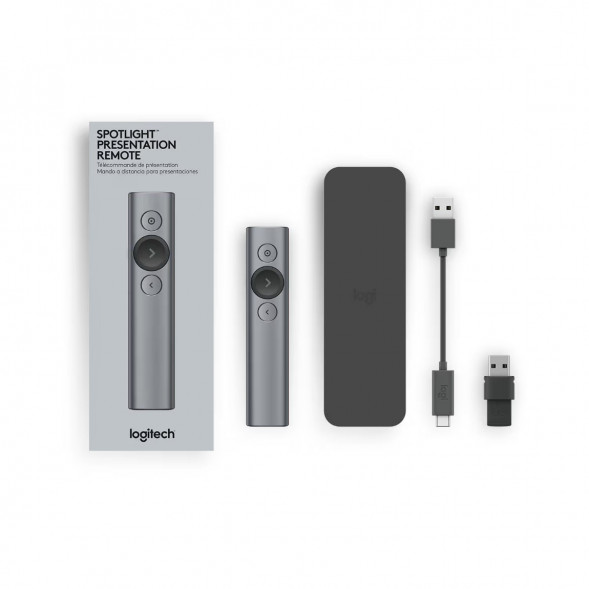 Презентер Logitech Spotlight Presentation Remote серый в Кирове