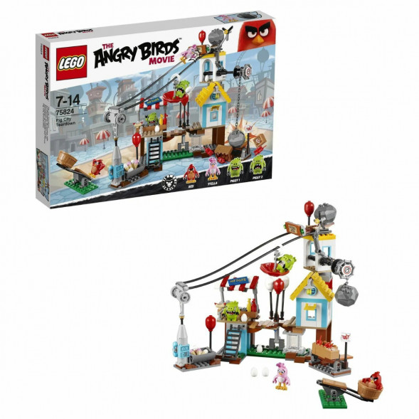 Конструктор LEGO Angry Birds 75824 Разгром Свинограда в Кирове