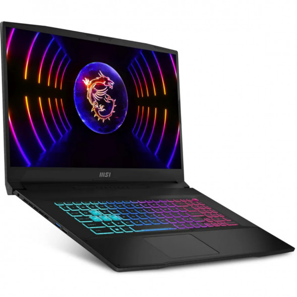 Ноутбук MSI Katana 17 B13VEK-1624XRUY (17.3&amp;quot;, IPS, Intel Core i5 13420H 2.1ГГц, 8 ядер, 16ГБ DDR5, 512ГБ SSD, NVIDIA GeForce RTX 4050 - 6 ГБ, без ОС), черный в Кирове