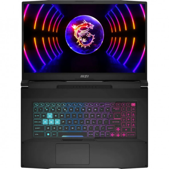 Ноутбук MSI Katana 17 B13VEK-1624XRUY (17.3&amp;quot;, IPS, Intel Core i5 13420H 2.1ГГц, 8 ядер, 16ГБ DDR5, 512ГБ SSD, NVIDIA GeForce RTX 4050 - 6 ГБ, без ОС), черный в Кирове