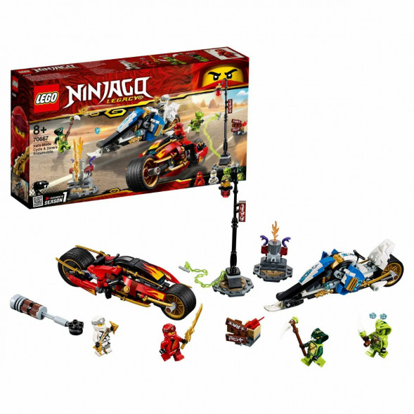 Конструктор LEGO Ninjago 70667 Мотоцикл-клинок Кая и снегоход Зейна в Кирове
