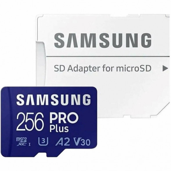 Карта памяти micro SDXC 256Gb Samsung PRO Plus U3 A2 V30 180/130MB/s в Кирове