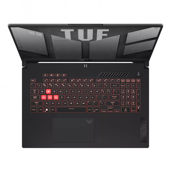 Ноутбук ASUS TUF Gaming A17 FA707NUG-HX156 (17.3&amp;quot;, IPS, 6 ядер, AMD Ryzen 7 7445HS 3.2 ГГц, 16 ГБ DDR5, SSD 512 ГБ, NVIDIA GeForce RTX 4050 - 6 ГБ, без ОС), черный в Кирове