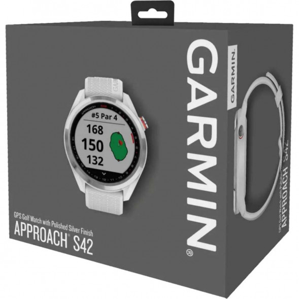 Умные часы для гольфа Garmin Approach S42, белый 010-02572-01 в Кирове