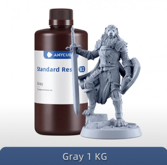 Смола для 3D печати ANYCUBIC Standart Resin V2 Gray 1 кг в Кирове