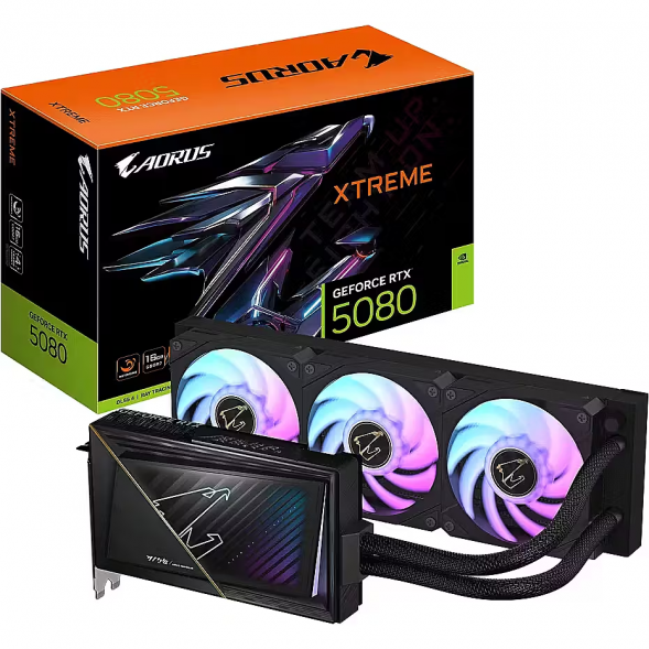 Видеокарта Gigabyte GeForce RTX 5080 XTREME WATERFORCE 16GB GDDR7 256bit Liquid Cooling GV-N5080AORUSX W-16GD в Кирове