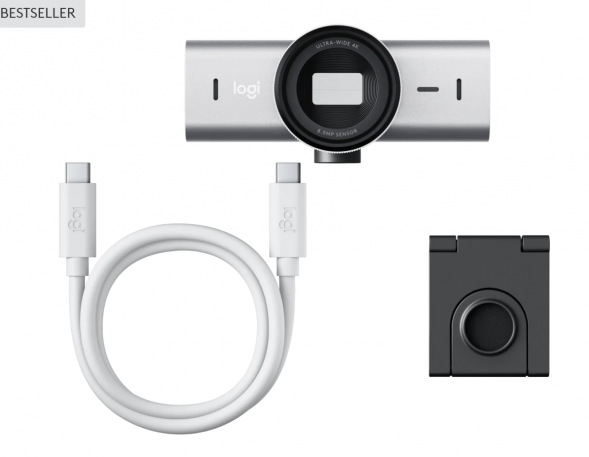 Веб-камера Logitech MX Brio 4K, Pale Grey в Кирове