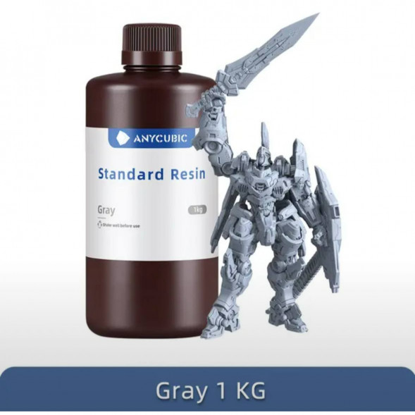Смола для 3D печати ANYCUBIC Standart Resin Gray 1 Кг в Кирове