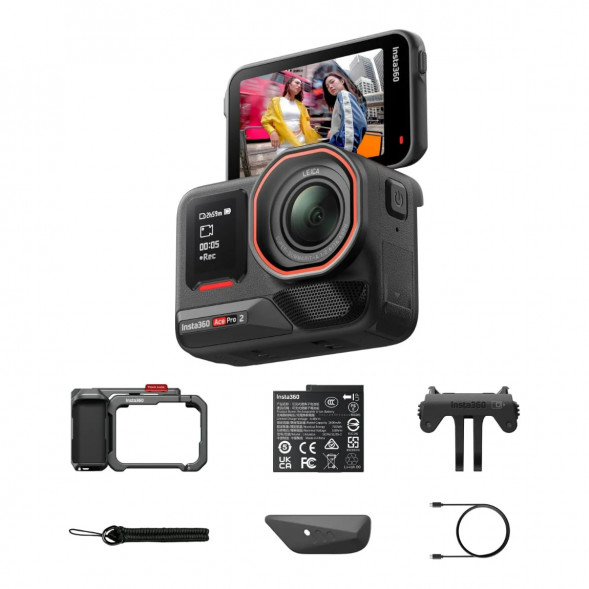 Экшн-камера Insta360 Ace Pro 2 Single Battery Xplorer Bundle, Gray в Кирове