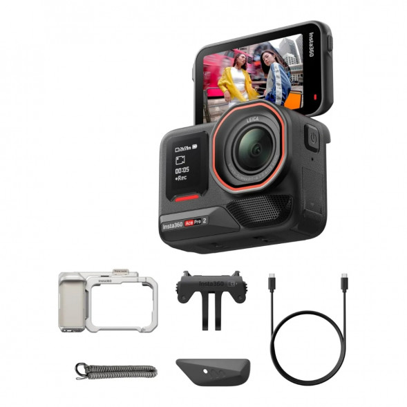 Экшн-камера Insta360 Ace Pro 2 Single Battery Xplorer Bundle, Silver в Кирове