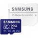 Карта памяти micro SDXC 512Gb Samsung PRO Plus U3 A2 V30 180/130MB/s в Кирове