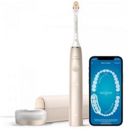 Звуковая зубная щетка Philips Sonicare 9900 Prestige HX9992, золотистое шампанское