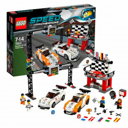 Конструктор LEGO Speed Champions 75912 Финишная линия гонки Porsche 911 GT