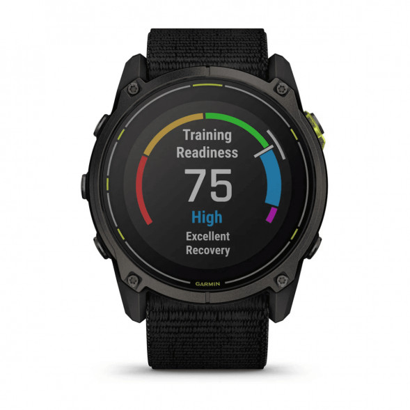 Умные часы Garmin Enduro 3 51mm Black с нейлоновым ремешком UltraFit 010-02751-01 в Кирове