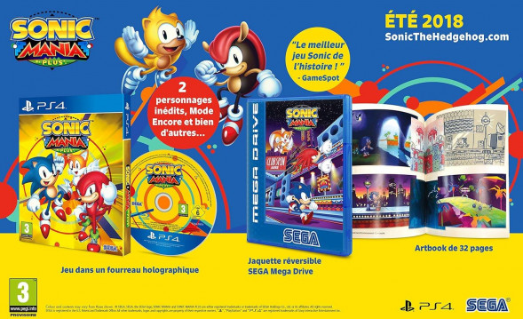 Игра Sonic Mania Plus (+ Артбук) [PS4, русские субтитры] в Кирове