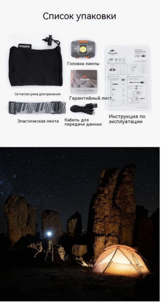 Налобный фонарь Naturehike TD-02, голубой в Кирове