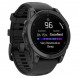 Умные часы Garmin Fenix E 47мм Amoled Slate Grey Steel с чёрным силиконовым ремешком 010-03025-01 в Кирове