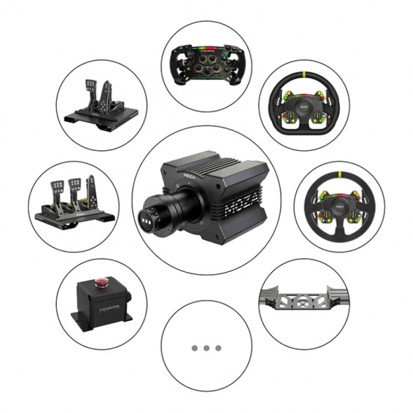 Рулевая база MOZA Racing R9 V2, черный в Кирове