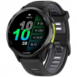 Умные часы Garmin Forerunner 970 Carbon Gray DLC Titanium ремешок Black/Translucent Whitestone 010-02969-10