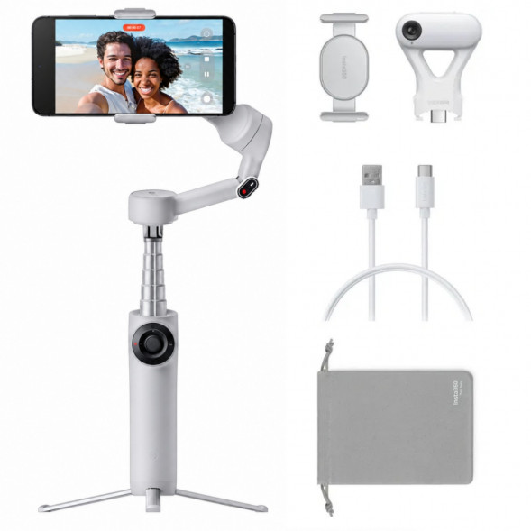 Стабилизатор Insta360 Flow 2 AI Tracker Bundle, Stone Gray в Кирове