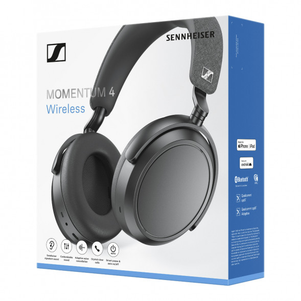 Беспроводные наушники Sennheiser Momentum 4 Wireless, Graphite в Кирове