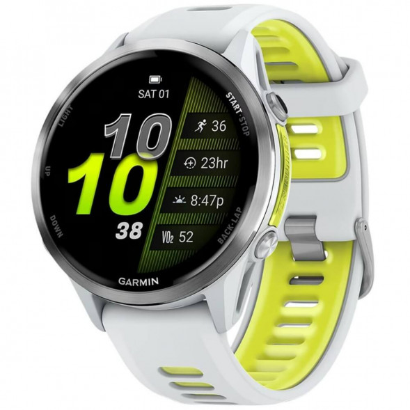 Умные часы Garmin Forerunner 970 Titanium Whitestone/Translucent Amp Yellow Band 010-02969-11 в Кирове