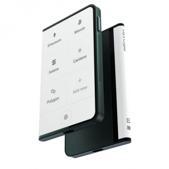 Аппаратный холодный криптокошелек Ledger Stax c чехлом Magnet Shell Black + Recovery Key в Кирове