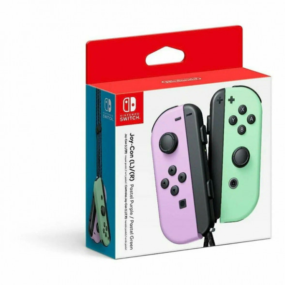 Геймпад Nintendo Switch Joy-Con controllers Duo, пастельный пурпурный / пастельный зеленый в Кирове
