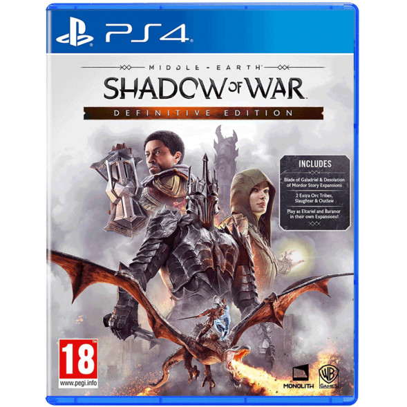 Игра Middle Earth: Shadow of War Definitive Edition [PS4, английская версия] в Кирове