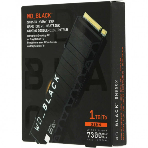 SSD накопитель Western Digital WD Black SN850X NVMe, 1TB (WDS100T2XHE) в Кирове