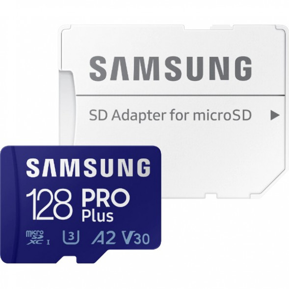 Карта памяти micro SDXC 128Gb Samsung PRO Plus U3 A2 V30 180/130MB/s (MB-MD128G-K) в Кирове