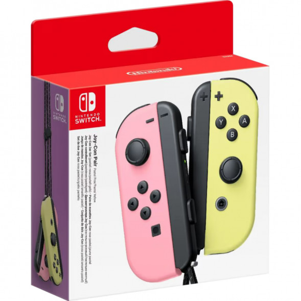 Геймпад Nintendo Switch Joy-Con controllers Duo, пастельный розовый / пастельный жёлтый в Кирове