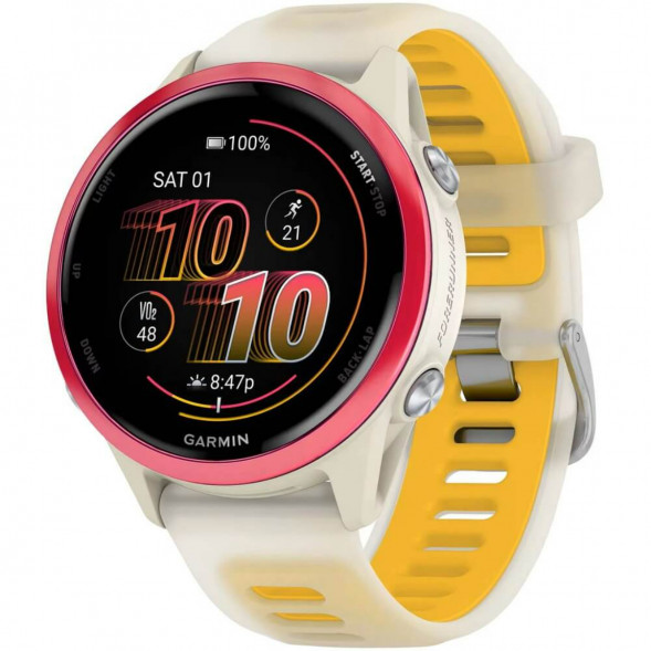 Умные часы Garmin Forerunner 570 42 мм Raspberry Aluminium/Translucent Bone/Mango 010-02970-02 в Кирове