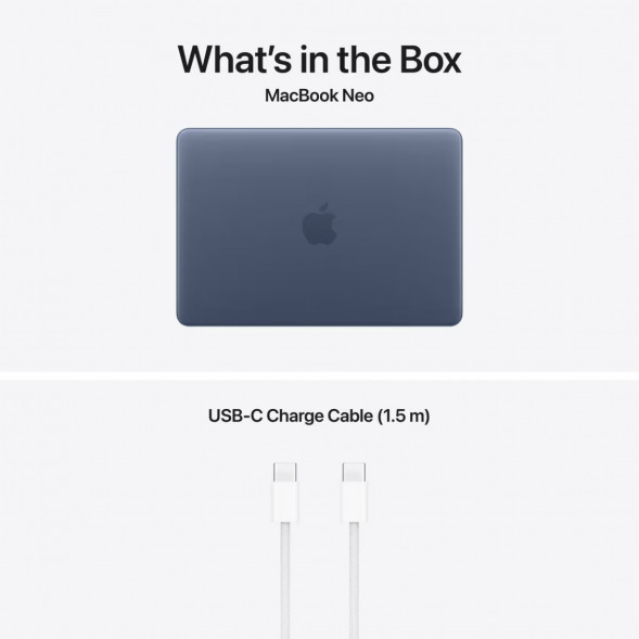 Ноутбук Apple MacBook Neo MHFF4 (A18 Pro 5-Core GPU, 8/256GB), Синий/Indigo в Кирове