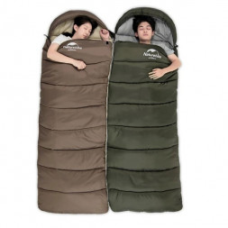 Спальный мешок Naturehike U350S (Правый), коричневый