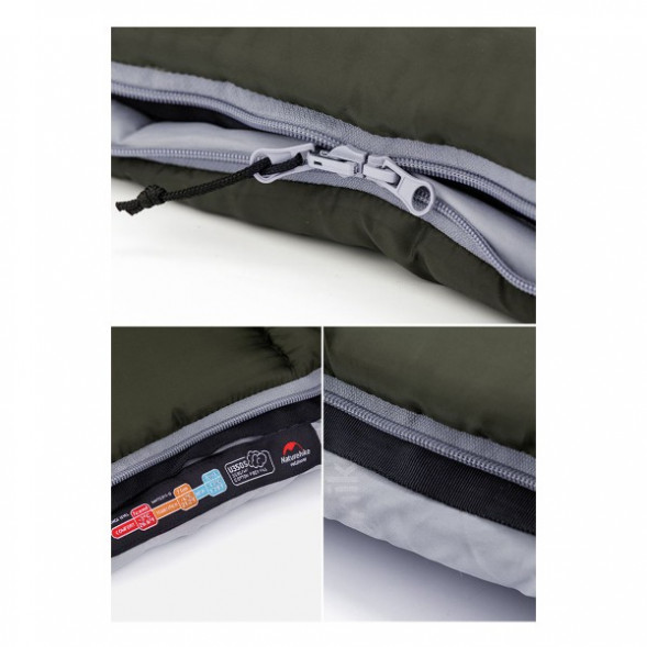 Спальный мешок Naturehike U350S (Правый), коричневый в Кирове