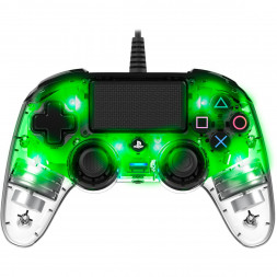 Геймпад проводной Nacon Illuminated Compact PS4, зеленый