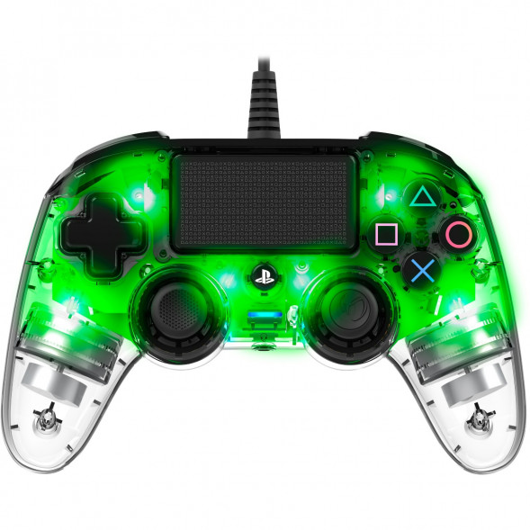 Геймпад проводной Nacon Illuminated Compact PS4, зеленый в Кирове