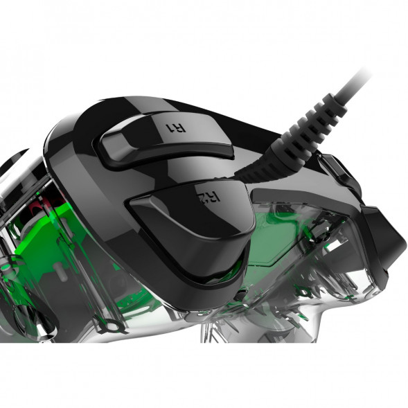 Геймпад проводной Nacon Illuminated Compact PS4, зеленый в Кирове