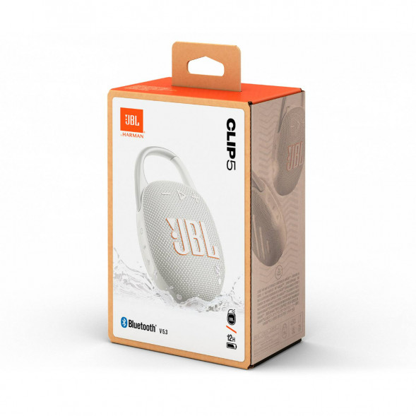 Портативная колонка JBL Clip 5, White в Кирове