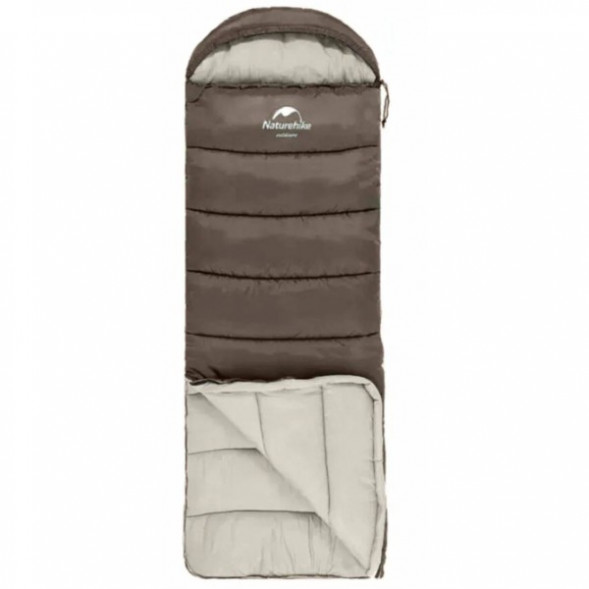Спальный мешок Naturehike U250 (Левый), коричневый в Кирове