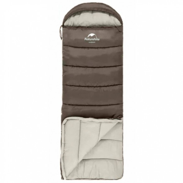 Спальный мешок Naturehike U250 (Правый), коричневый в Кирове