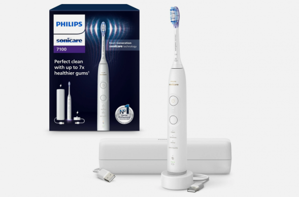 Электрическая зубная щетка Philips Sonicare Series 7100 HX7420/01 (белая) в Кирове