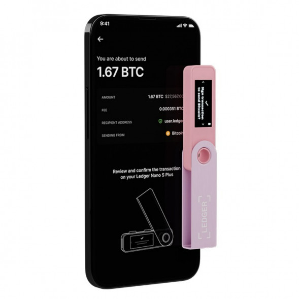 Криптокошелек Ledger Nano S Plus 1 шт., Pastel Pink в Кирове