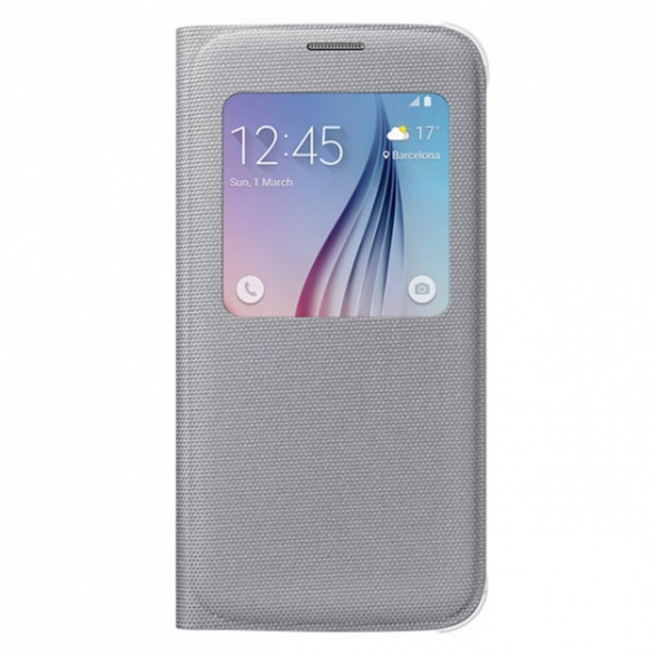 Чехол для Samsung Galaxy S6 S-View Cover (EF-CG920BSE), Silver в Кирове